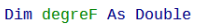 Déclaration variable interne à la fonction