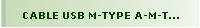 CABLE USB M-TYPE A-M-TYPE B 